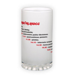 Frosted glass beer mug (500 ml)