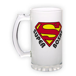 Frosted glass beer mug (500 ml)