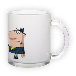 Frosted glass mug (300 ml)