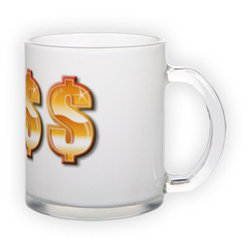 Frosted glass mug (300 ml)
