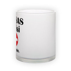 Frosted glass mug (300 ml)