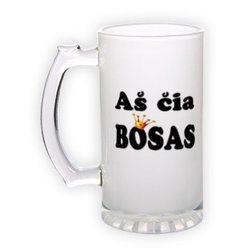 Frosted glass beer mug (500 ml)