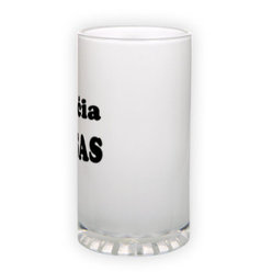 Frosted glass beer mug (500 ml)
