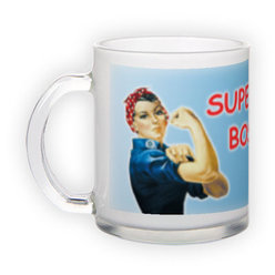 Frosted glass mug (300 ml)