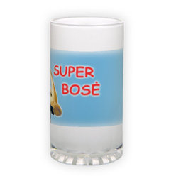 Frosted glass beer mug (500 ml)