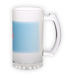 Frosted glass beer mug (500 ml)