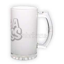Frosted glass beer mug (500 ml)