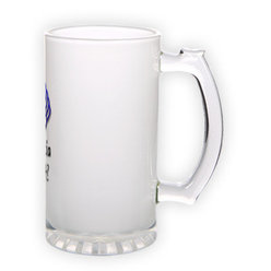 Frosted glass beer mug (500 ml)