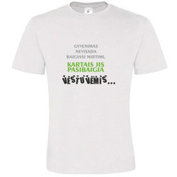 T -shirts with your photo, notes, white