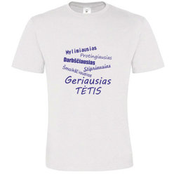 T -shirts with your photo, notes, white