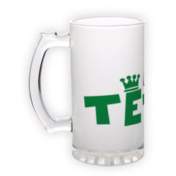 Frosted glass beer mug (500 ml)