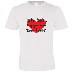 T -shirts with your photo, notes, white