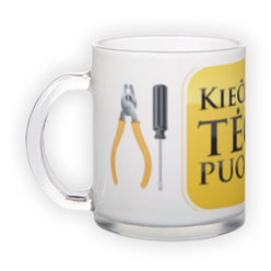 Frosted glass mug (300 ml)
