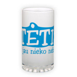 Frosted glass beer mug (500 ml)