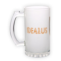 Frosted glass beer mug (500 ml)