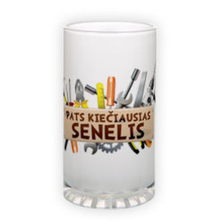 Frosted glass beer mug (500 ml)