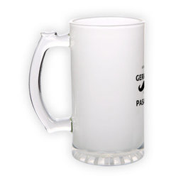 Frosted glass beer mug (500 ml)