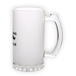 Frosted glass beer mug (500 ml)