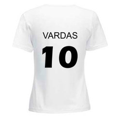 Women's T-shirt with your choice of photos, notes, white