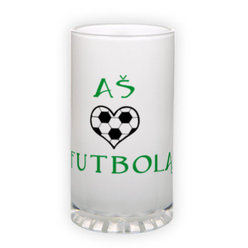 Frosted glass beer mug (500 ml)