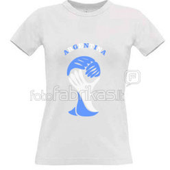 Women's T-shirt with your choice of photos, notes, white