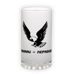 Frosted glass beer mug (500 ml)