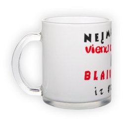 Frosted glass mug (300 ml)
