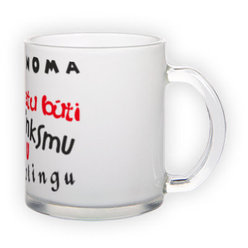 Frosted glass mug (300 ml)