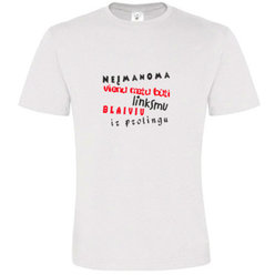 T -shirts with your photo, notes, white