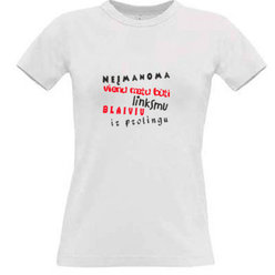 Women's T-shirt with your choice of photos, notes, white