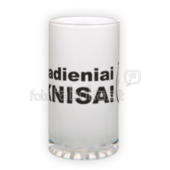 Frosted glass beer mug (500 ml)