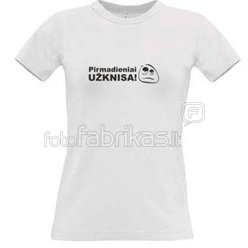 Women's T-shirt with your choice of photos, notes, white