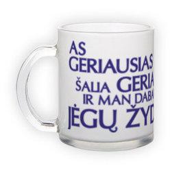 Frosted glass mug (300 ml)