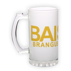 Frosted glass beer mug (500 ml)