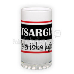 Frosted glass beer mug (500 ml)