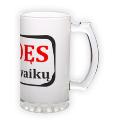 Frosted glass beer mug (500 ml)