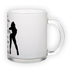 Frosted glass mug (300 ml)