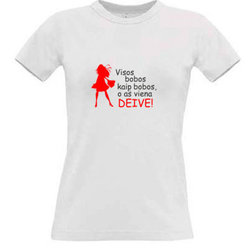 Women's T-shirt with your choice of photos, notes, white