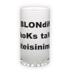 Frosted glass beer mug (500 ml)