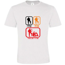 T -shirts with your photo, notes, white