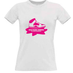 Women's T-shirt with your choice of photos, notes, white