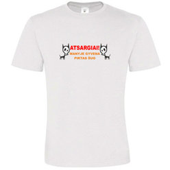 T -shirts with your photo, notes, white