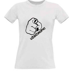 Women's T-shirt with your choice of photos, notes, white