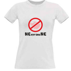 Women's T-shirt with your choice of photos, notes, white