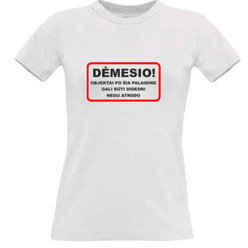 Women's T-shirt with your choice of photos, notes, white