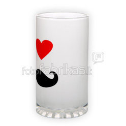 Frosted glass beer mug (500 ml)