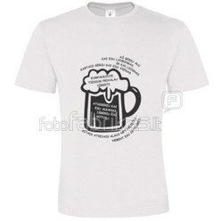 T -shirts with your photo, notes, white