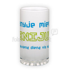 Frosted glass beer mug (500 ml)