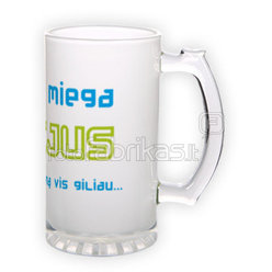 Frosted glass beer mug (500 ml)