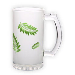 Frosted glass beer mug (500 ml)